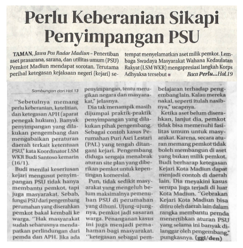 Perlu Keberanian Sikapi Penyimpangan PSU