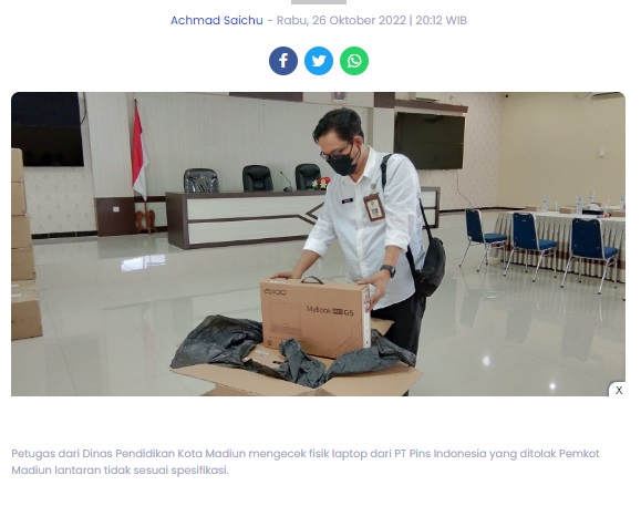 Dindik Kota Madiun Tak Masalah Digugat PT. Pins