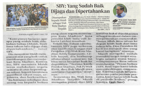 SBY Yang Sudah Baik Dijaga dan Dipertahankan