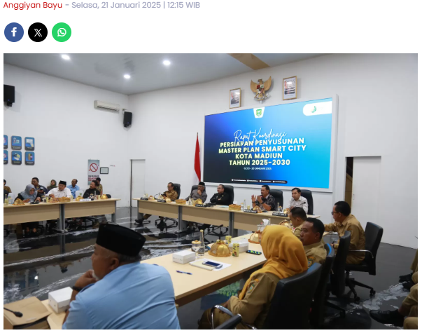 Susun Master Plan Smart City 2025–2030, Ini Tantangan yang Harus Dihadapi Pemkot Madiun
