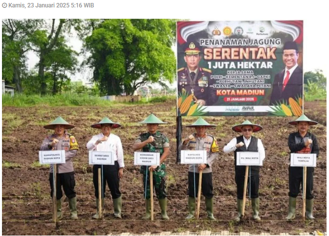 Dukung swasembada pangan, Kota Madiun siapkan lahan 2,5 hektare
