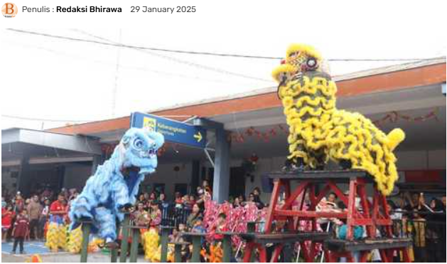 Gong Xi Fa Cai, Imlek di Stasiun Madiun dengan Beragam Kegiatan Seru