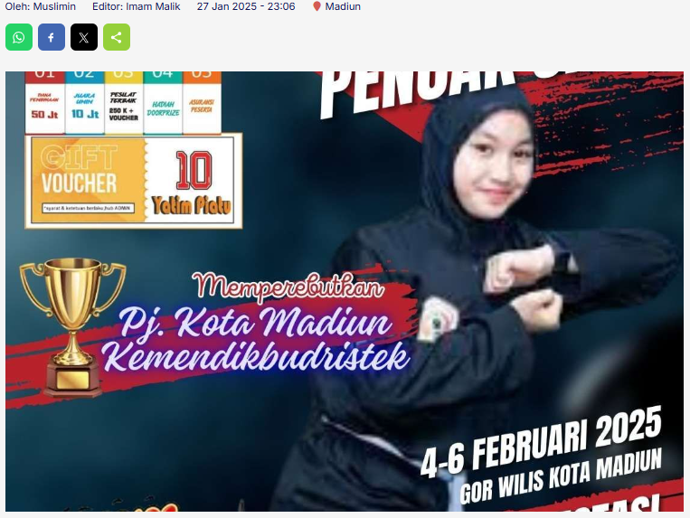 Pendekar Silat Seluruh Penjuru Siap Uji Tanding di Kota Madiun