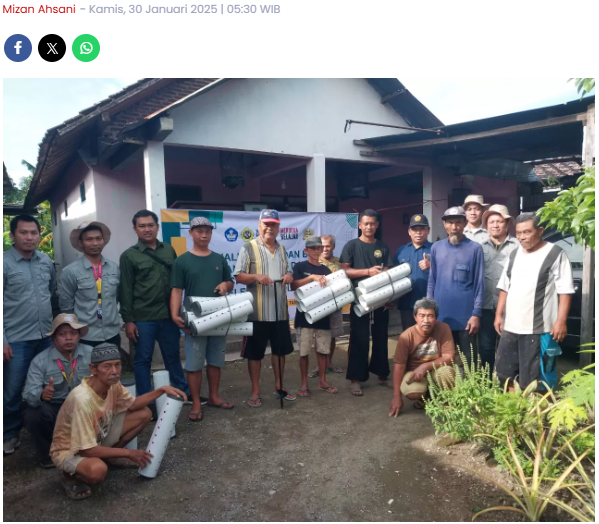 UNMER Madiun Berbakti: KKN 2025 Dorong Pelestarian Air dengan Metode Biopori