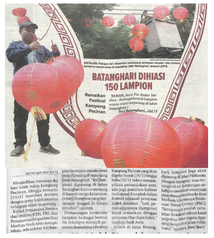 Batanghari Dihiasi 150 Lampion