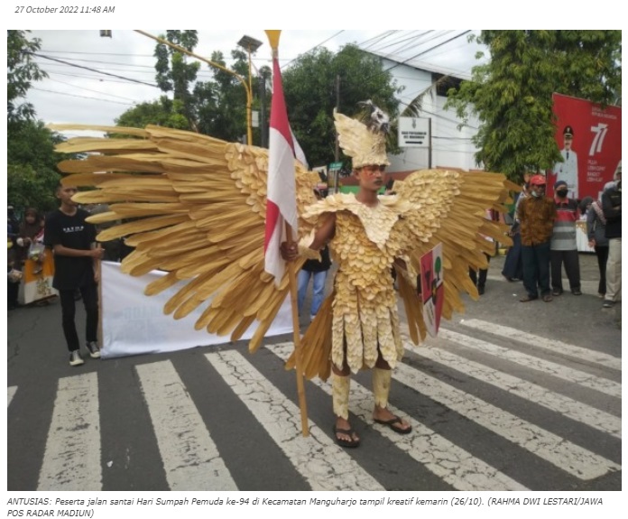 Warga Manguharjo Kota Madiun Unjuk Kreativitas Peringati Sumpah Pemuda