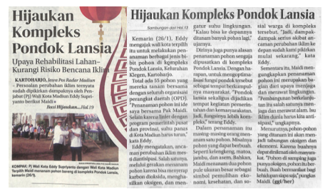 Hijaukan Kompleks Pondok Lansia