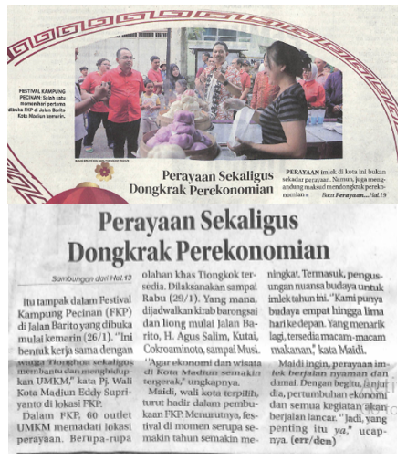 Perayaan Sekaligus Dongkrak Perekonomian