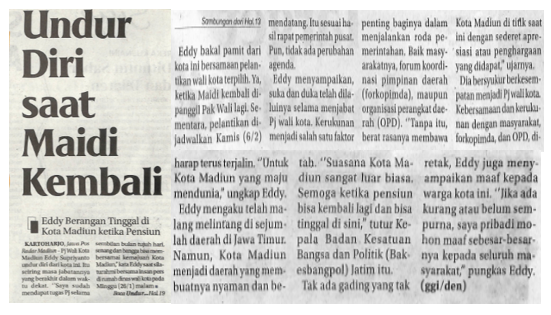 Undur Diri saat Maidi Kembali
