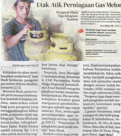 Utak-Atik Perniagaan Gas Melon