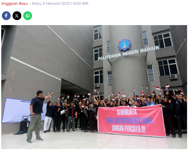 Para Dosen di Kota Madiun Tak Berhenti Gelar Aksi, Ini Biang Keroknya