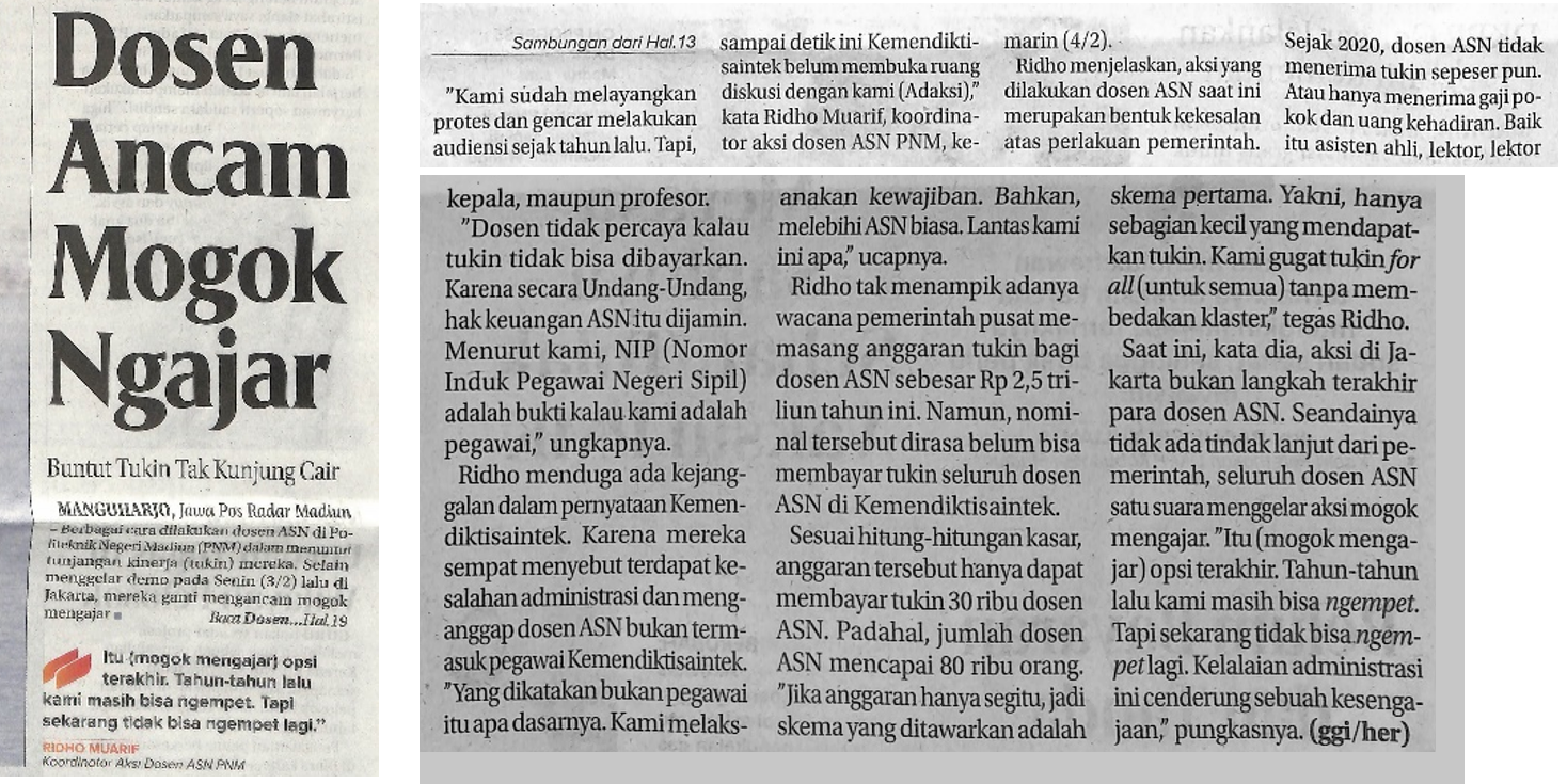 Dosen Ancam Mogok Ngajar