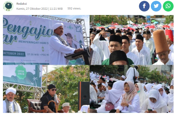 Peringati HSN Pemkot Madiun Undang Gus Miftah, Puluhan Ribu Warga Padati PSC