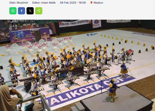 Raih Juara Drumband Walikota Cup, TK ABA-3 Madiun Rebut Piala Bergilir Pertama
