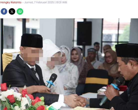 Momen Haru! Dua Warga Binaan Menikah di Dalam Lapas Madiun