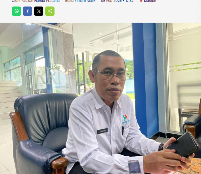Kota Madiun Catat Deflasi Januari 2025 Sebesar -0,31 Persen, Pertama dalam Satu Dekade