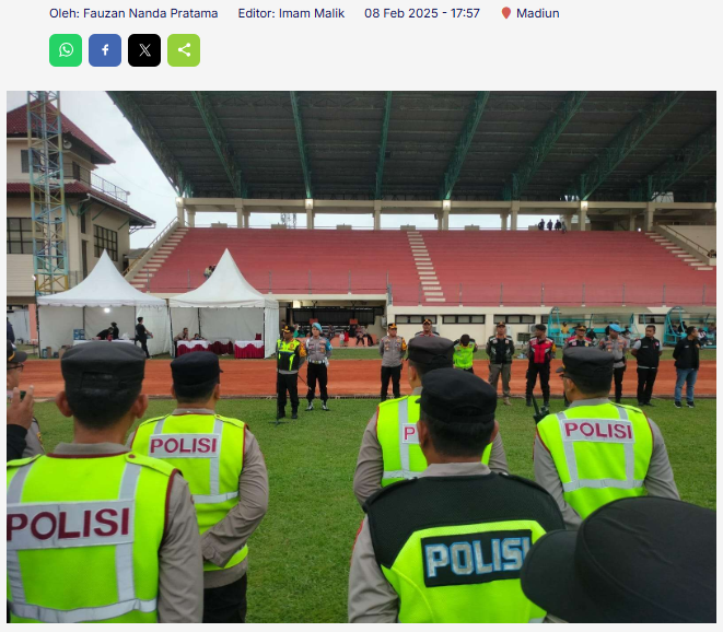 Polres Madiun Kota Terjunkan 211 Personel Amankan Konser Pisah Pamit Pj. Wali Kota