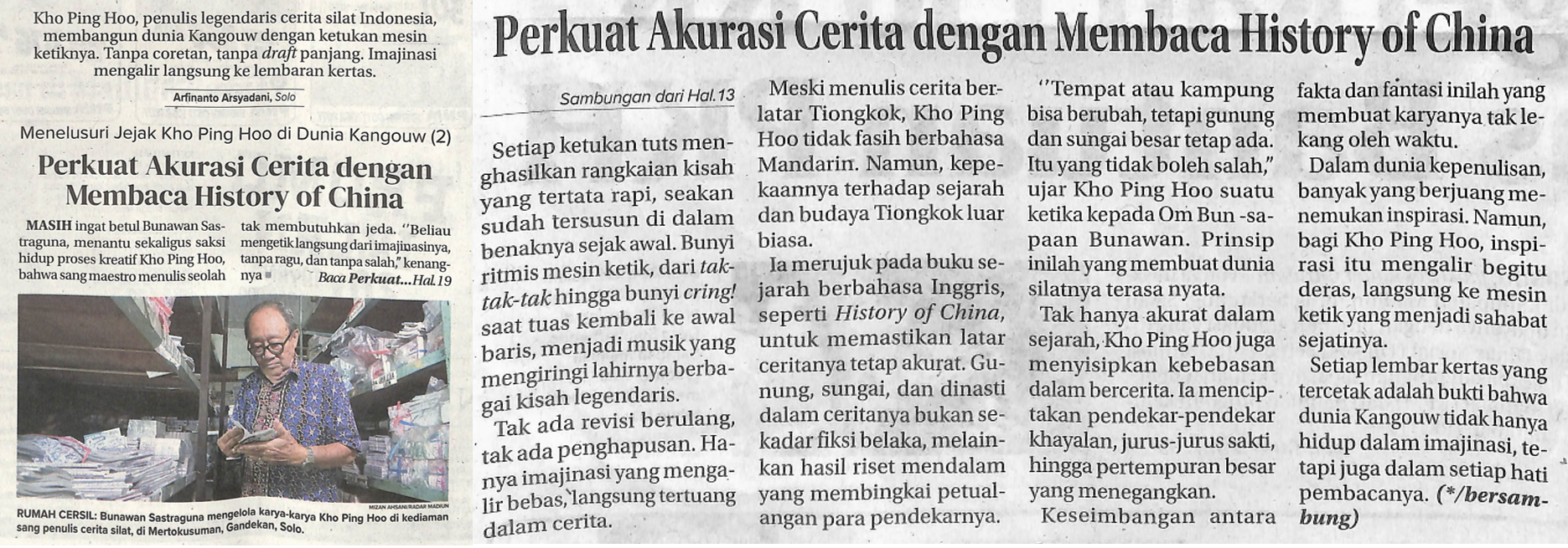 Perkuat Akurasi Cerita dengan Membaca History of China