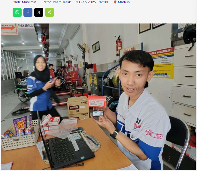 Yamaha Mataram Sakti Madiun Jamin Penggantian CCU Gratis untuk Motor Keluaran 2020