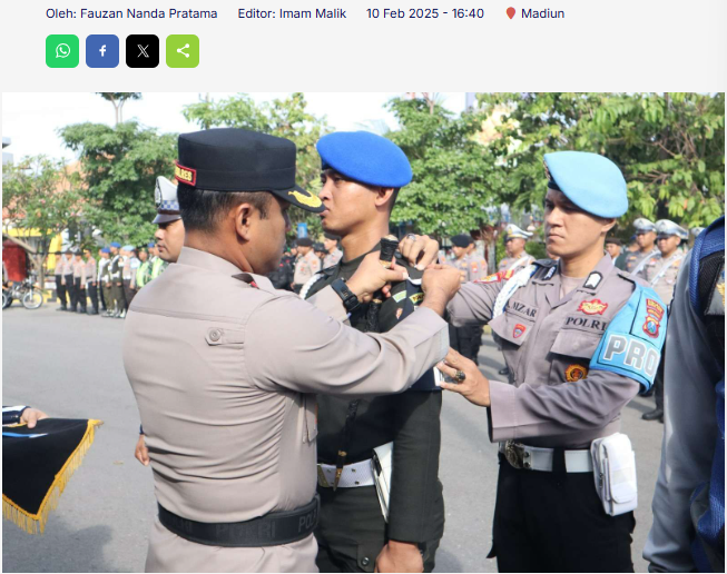 Polres Madiun Kota Menggelar Apel Operasi Keselamatan Semeru 2025