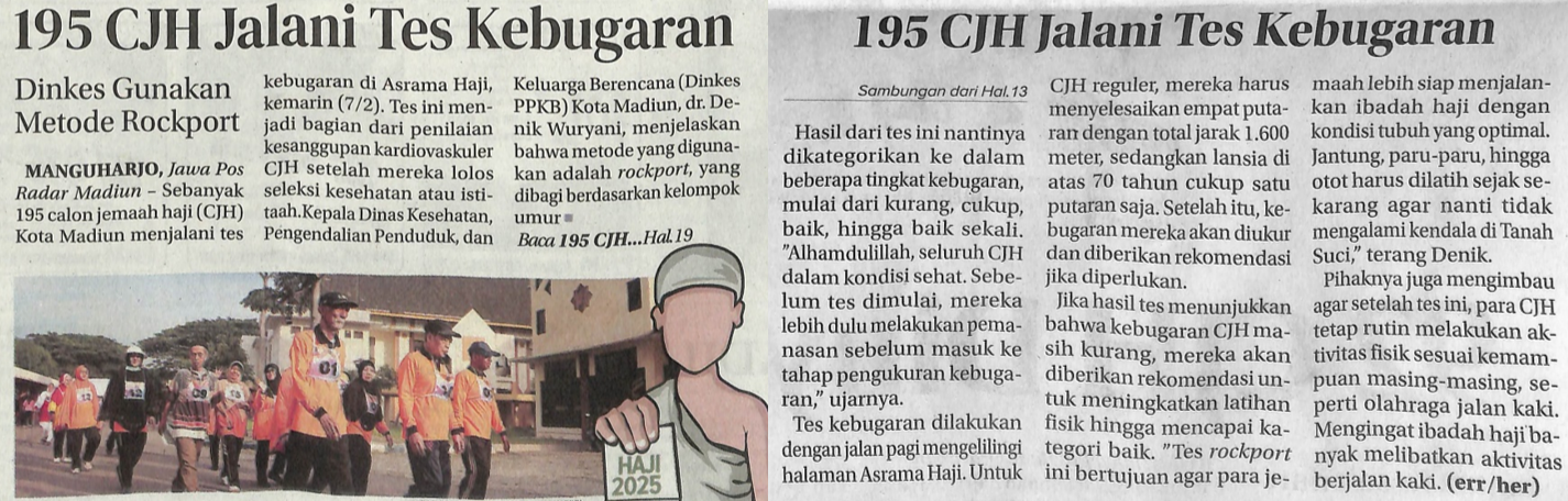 195 CJH Jalani Tes Kebugaran
