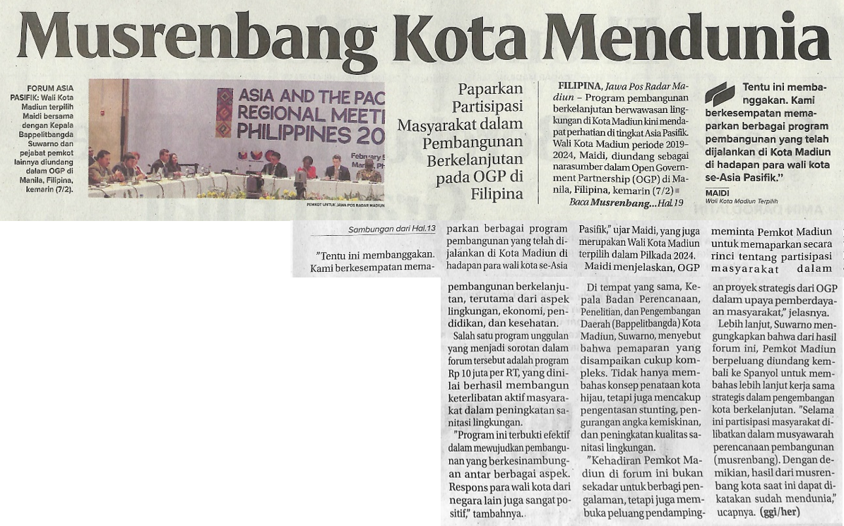 Musrenbang Kota Mendunia