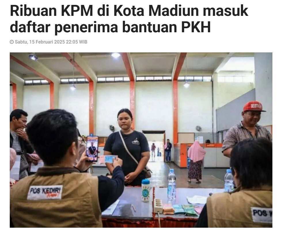 Ribuan KPM di Kota Madiun masuk daftar penerima bantuan PKH