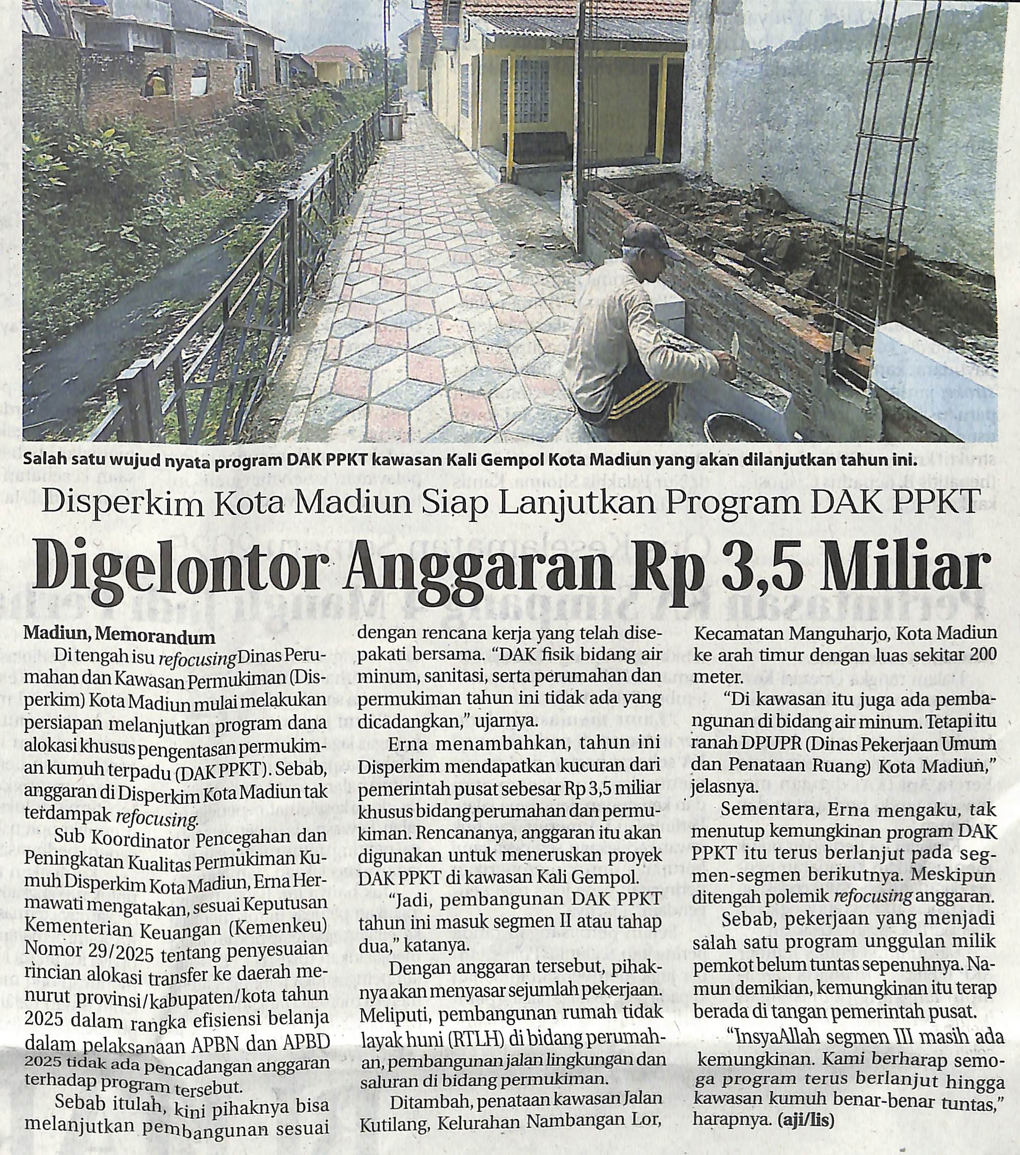 Digelontor Anggaran Rp 3,5 Miliar