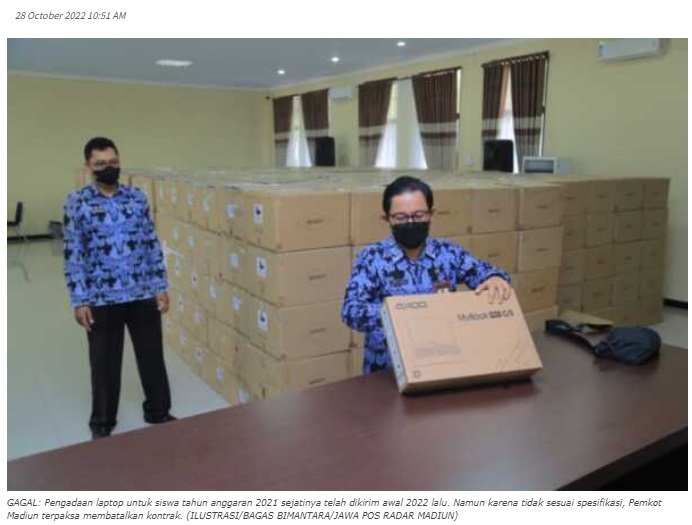 Rekanan Pengadaan Laptop Tak Terima Di-Blacklist, Ini Tanggapan Wali Kota Maidi