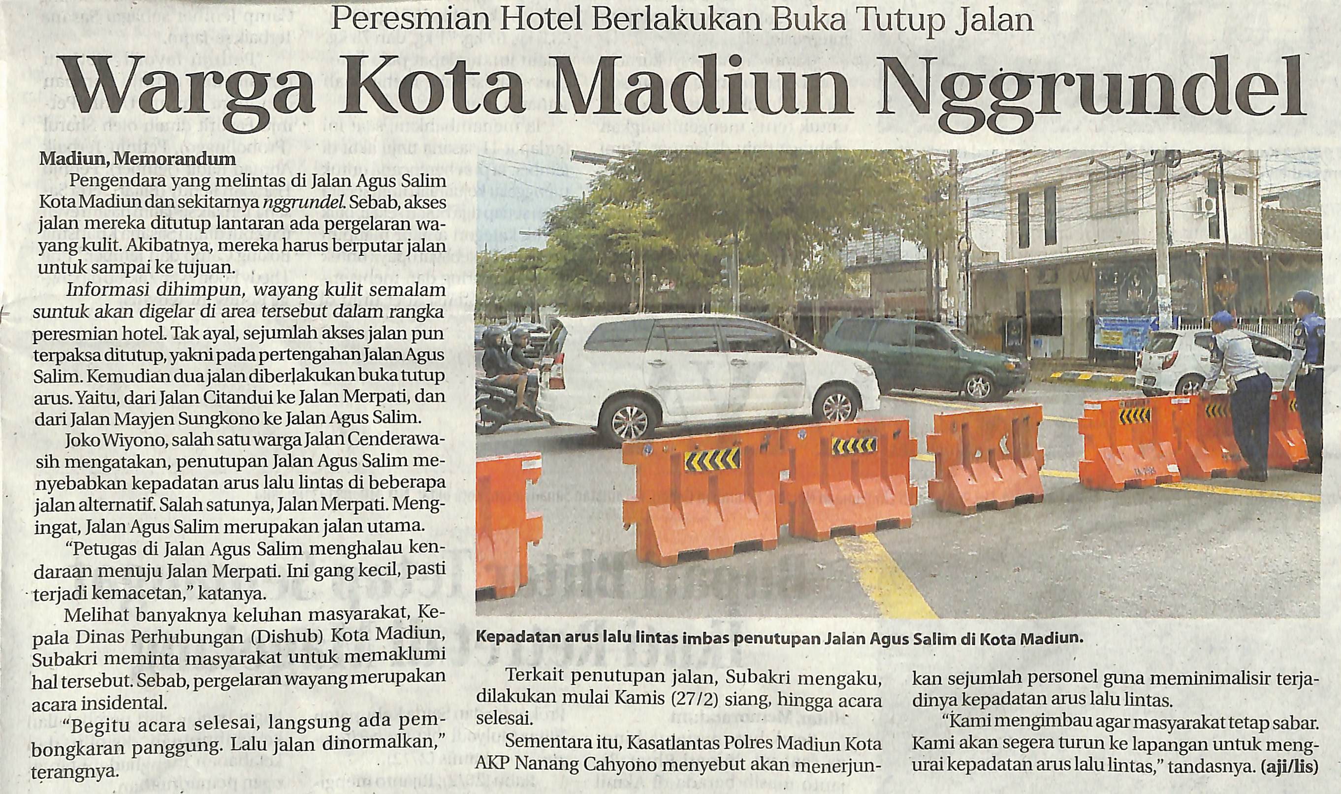 Warga Kota Madiun Nggrundel