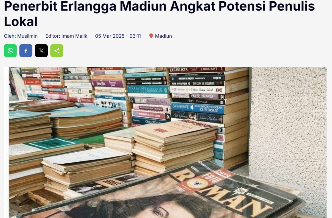 Penerbit Erlangga Madiun Angkat Potensi Penulis Lokal