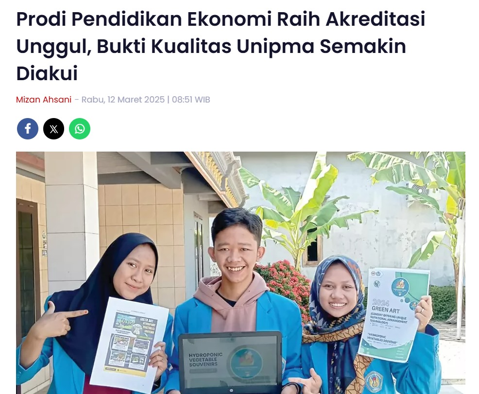 Prodi Pendidikan Ekonomi Raih Akreditasi Unggul, Bukti Kualitas Unipma Semakin Diakui