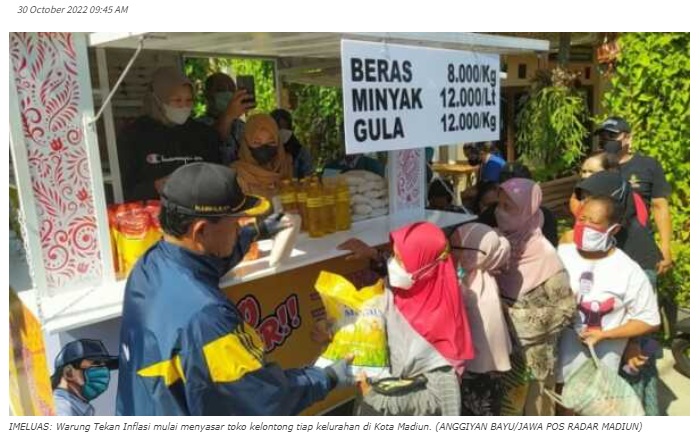 Program Warung Tekan Inflasi Pemkot Madiun Menyasar Toko Kelontong