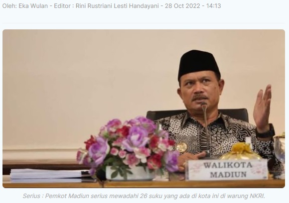Pemkot Madiun Wadahi 26 Suku di Warung NKRI