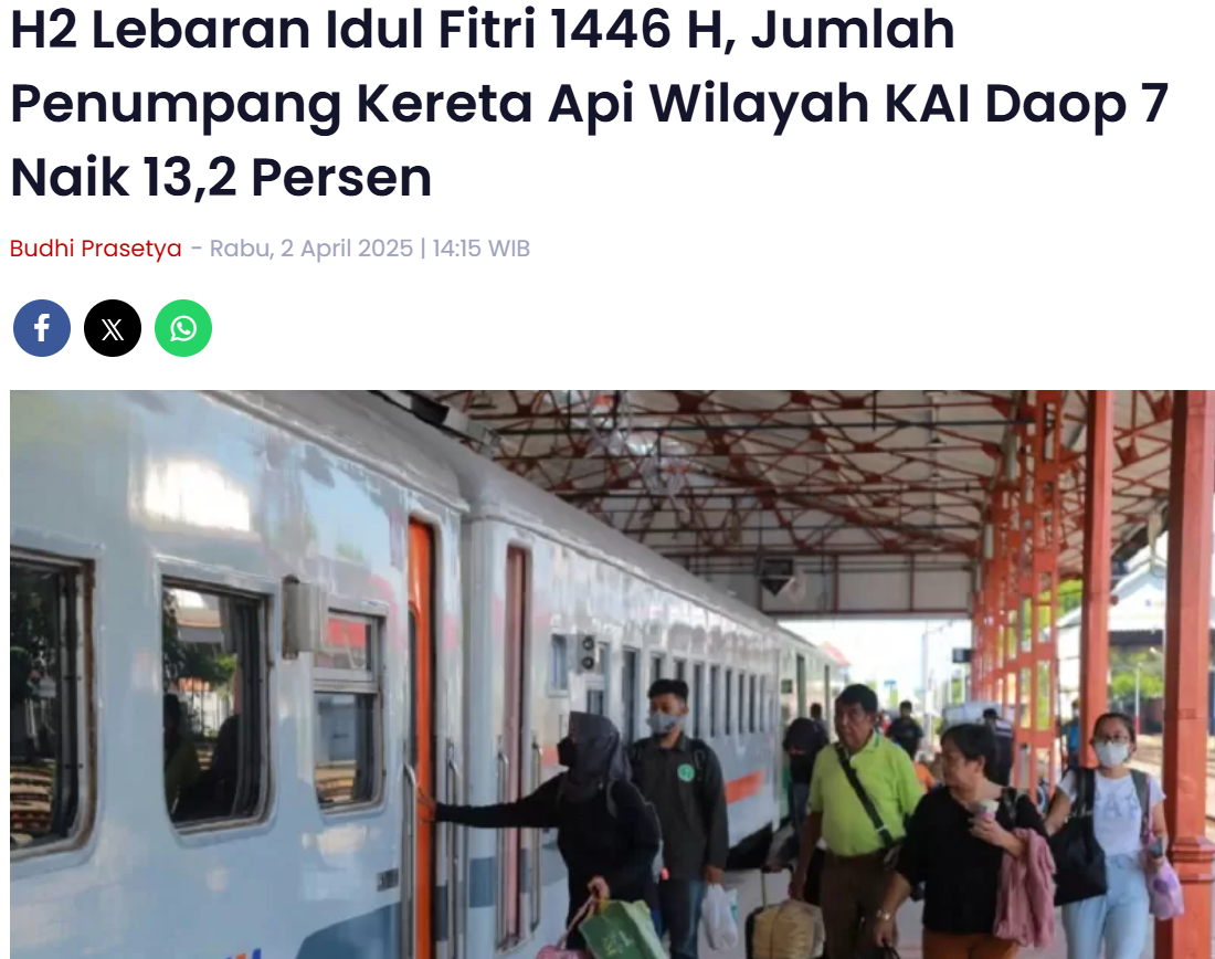 Arus Balik Lebaran 2025, Stasiun Madiun Paling Padat, Ribuan Penumpang Tinggalkan Kota Pecel