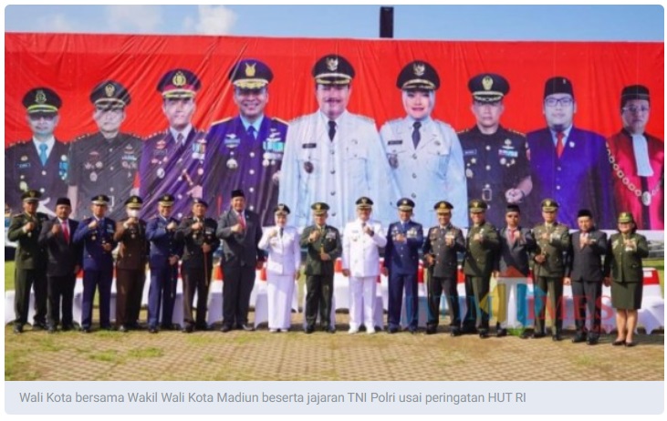 Peringatan HUT Ke-77 RI di Kota Madiun Berlangsung Semarak Peristiwa