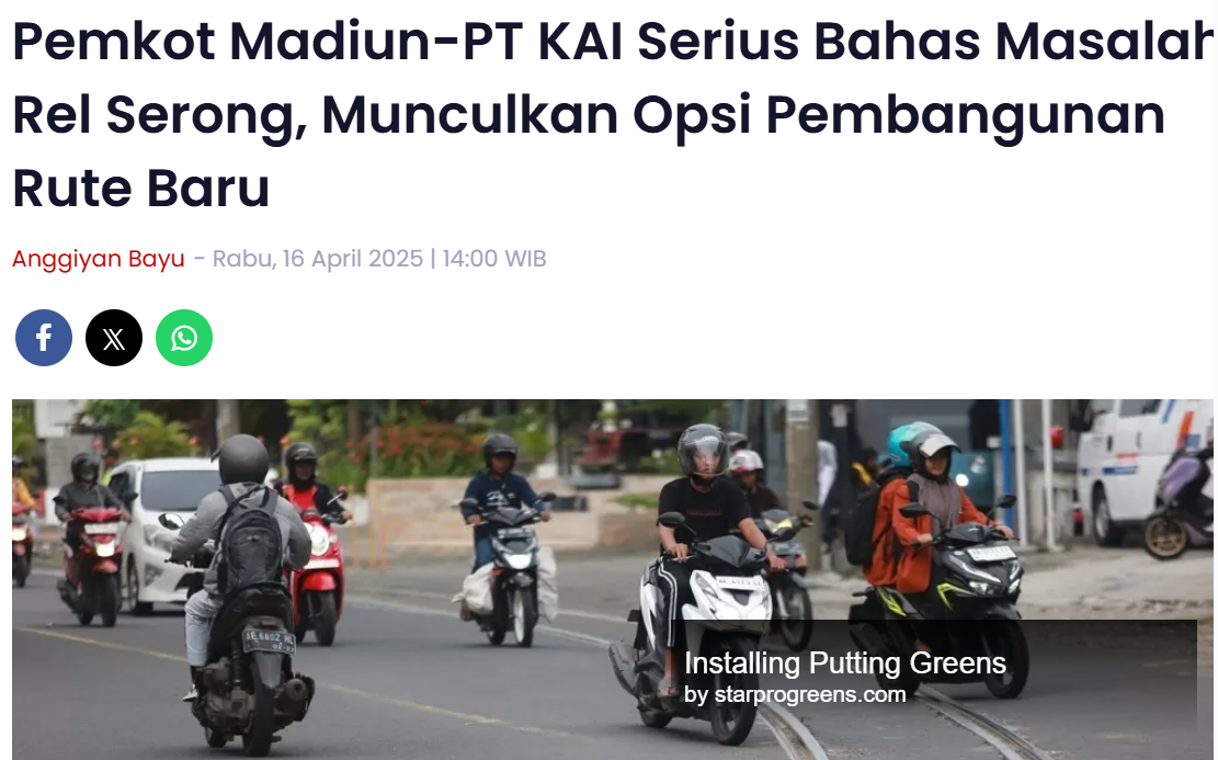 Pemkot Madiun-PT KAI Serius Bahas Masalah Rel Serong, Munculkan Opsi Pembangunan Rute Baru
