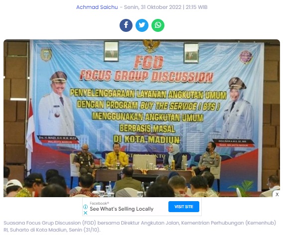 Kota Madiun Layak Jalankan Program BTS
