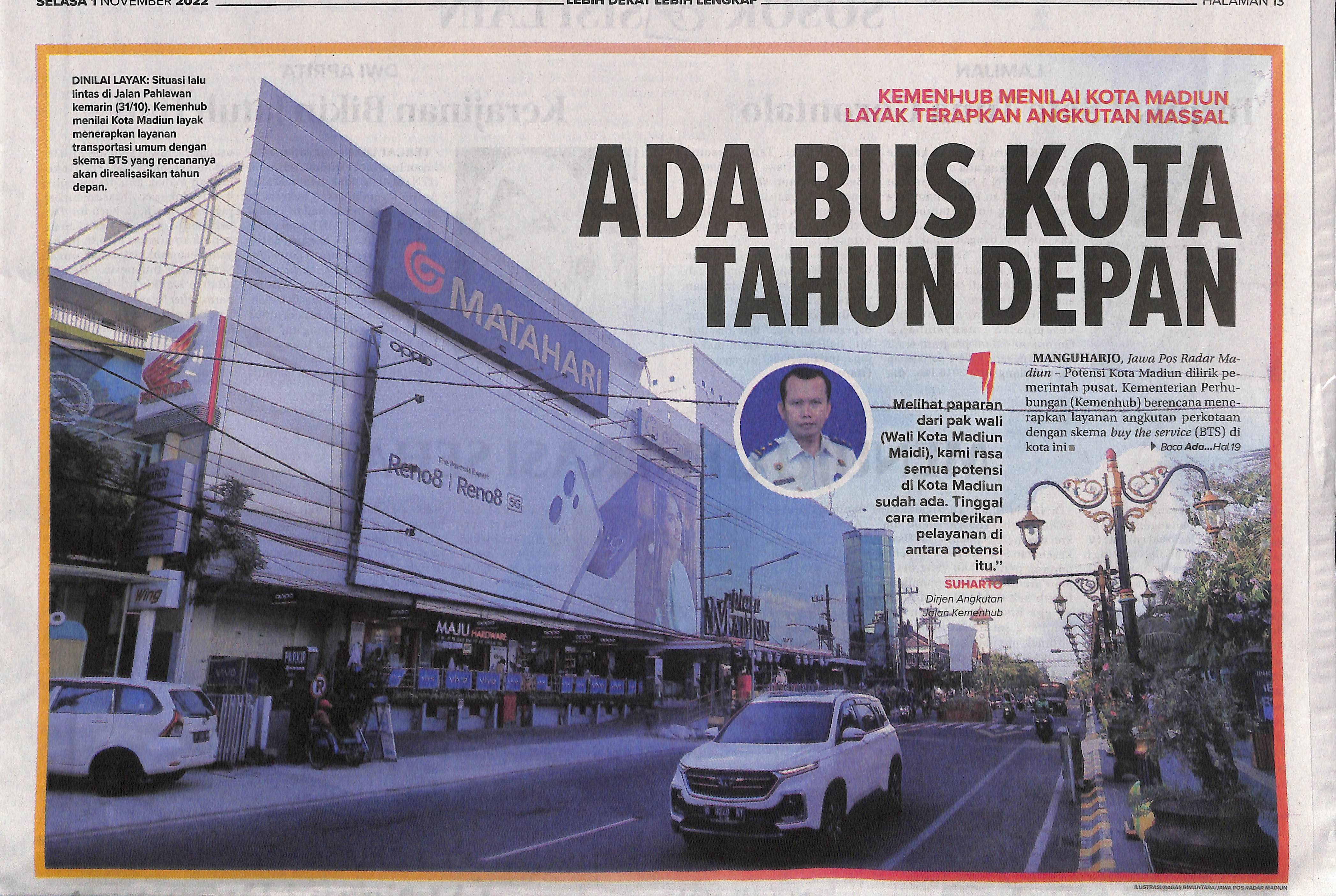 Kemenhub Menilai Kota Madiun Layak Terapkan Angkutan Massal, Ada Bus Kota Tahun Depan