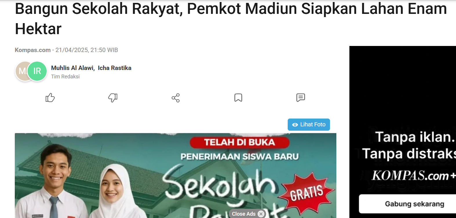 Bangun Sekolah Rakyat, Pemkot Madiun Siapkan Lahan Enam Hektar