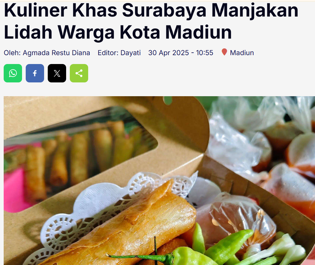Kuliner Khas Surabaya Manjakan Lidah Warga Kota Madiun