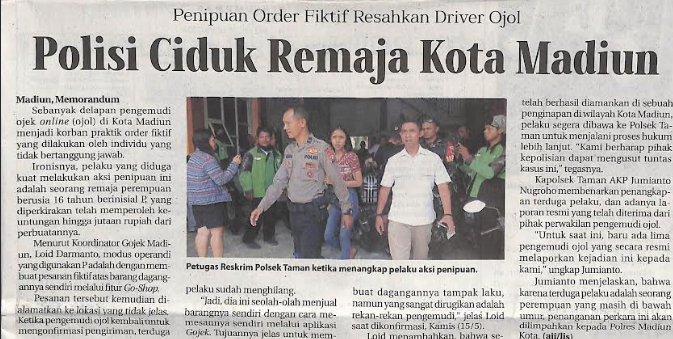 Penipuan Order Fiktif Resahkan Driver Ojol Polisi Ciduk Remaja Kota Madiun