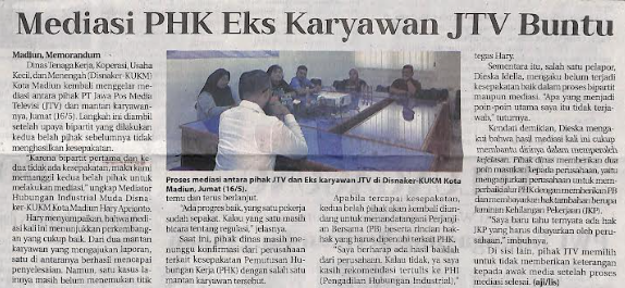 Mediasi PHK Eks Karyawan JTV Buntu