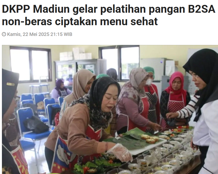 DKPP Madiun gelar pelatihan pangan B2SA non-beras ciptakan menu sehat