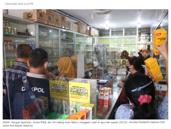 Dinkes Kota Madiun Pastikan Terus Sisir Apotek