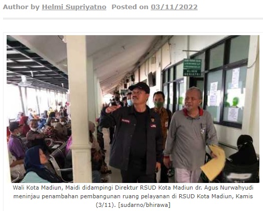 Fasilitasi Kebutuhan Masyarakat, RSUD Kota Madiun Tambah Ruang Pelayanan