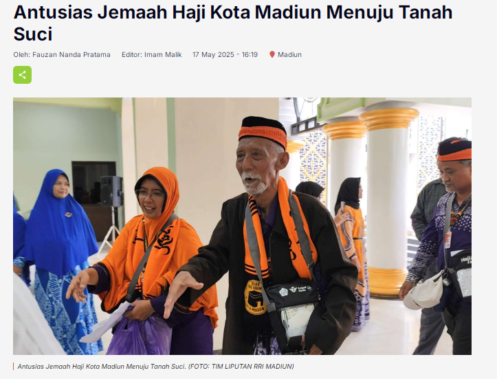 Antusias Jemaah Haji Kota Madiun Menuju Tanah Suci