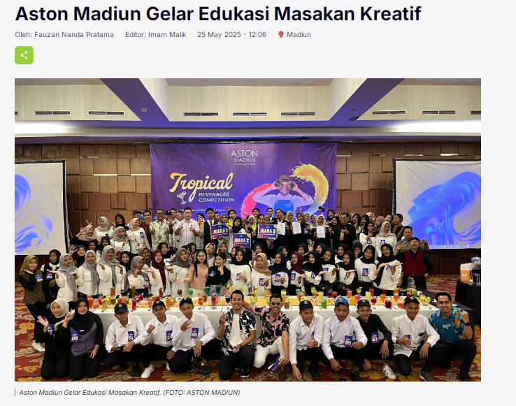 Aston Madiun Gelar Edukasi Masakan Kreatif