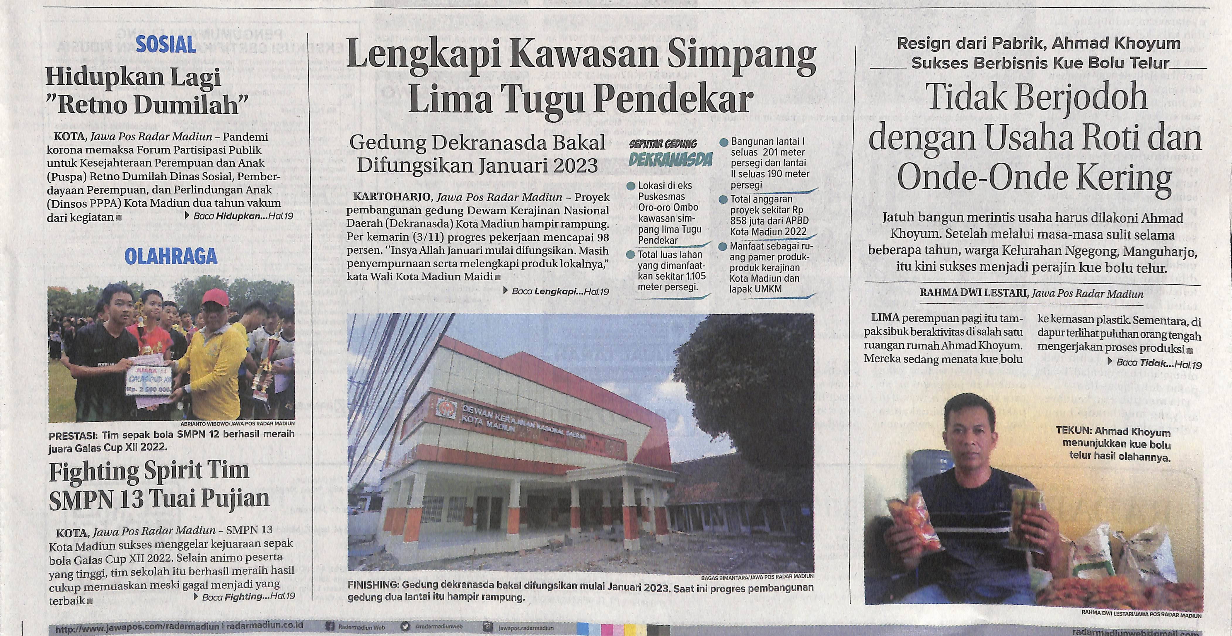 Fighting Spirit Tim SMPN 13 Tuai Pujian