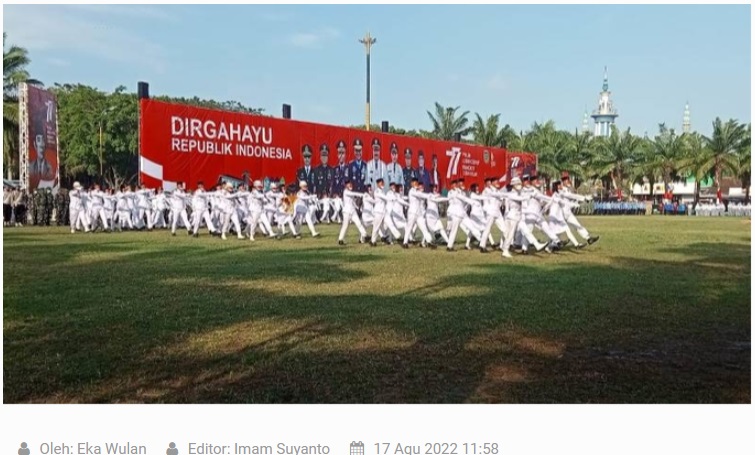 Pemkot Madiun Gelar Upacara Bendera Peringati HUT ke-77 RI, Ini Pesan Walikota